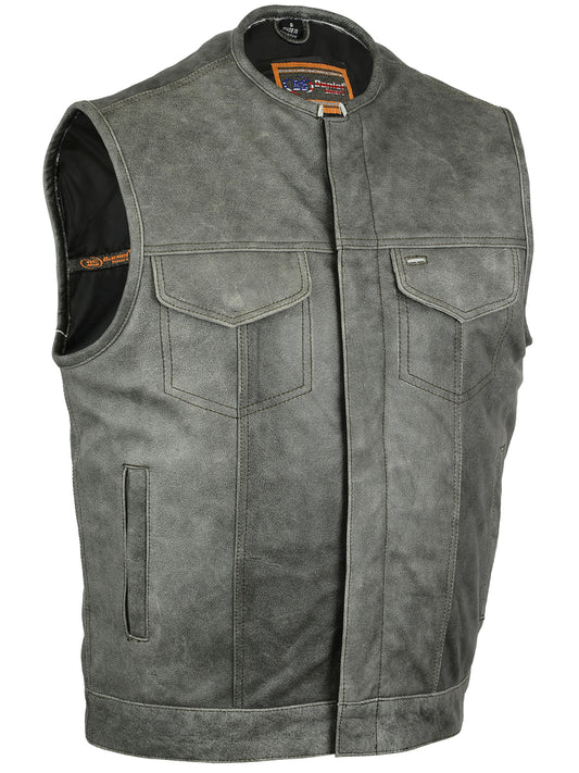 Club Style Collarless Vest
